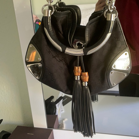 Gucci Handbags - Gucci Indy bamboo sachel